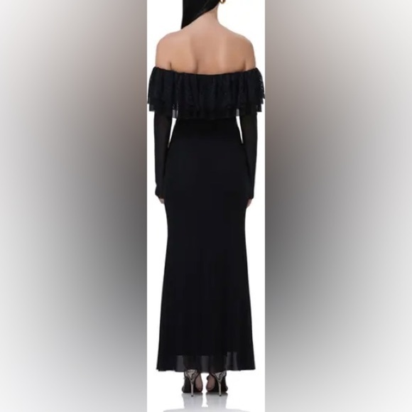 AFRM Betty Dress Off Shoulder Lace Maxi Dress XL - Picture 2 of 8